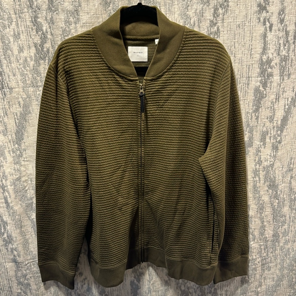 Billy Reid Quilted Knit Bomber Jacket